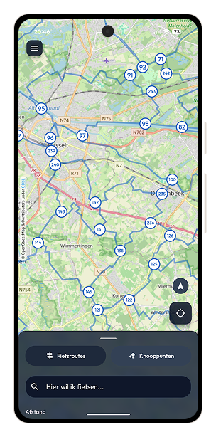 Waymarked Phone App (Dark)